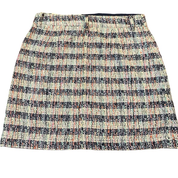 Scotch & Soda Short Mini Tweed Front Pocket A Line Skirt Multi Color Medium NWT - Picture 9 of 15